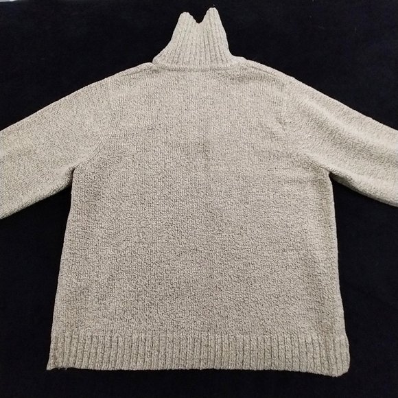 Carolyn‎ Taylor Sweater Size XL Brown Partial Zip Turtle Neck #1260 - Picture 10 of 13